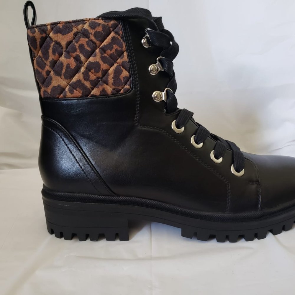 NEW!!! Nine West Wylie Women's Combat Boots -7M - Picture 2 of 14